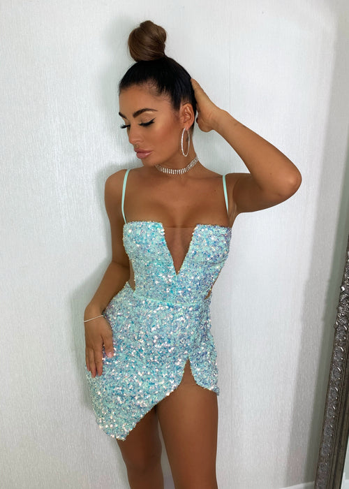 Mermaid Dream Iridescent Sequin - Mint